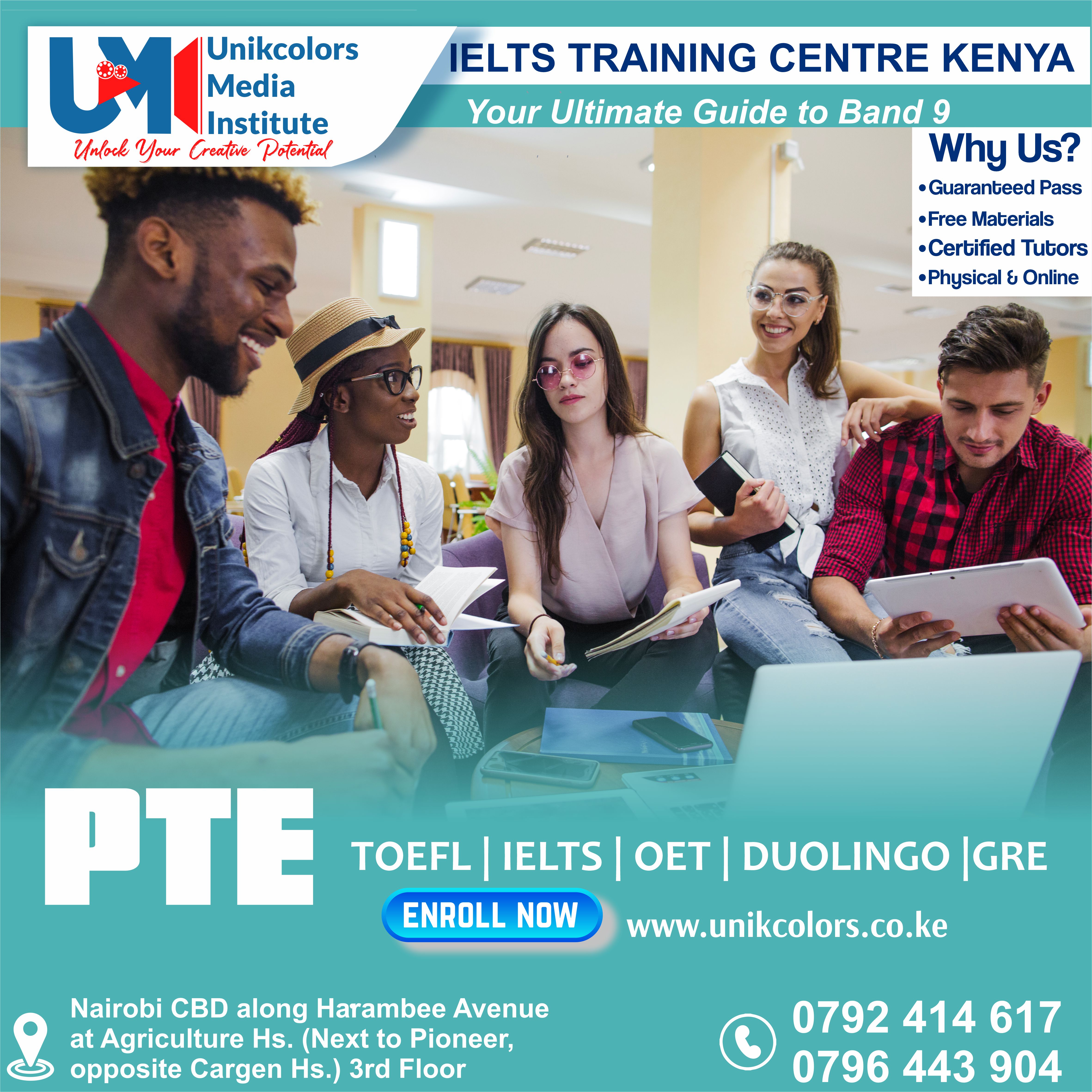 IELTS TRAINING CENTRE KENYA - IELTS PREPARATION | OET | TOEFL | PTE | GRE | DUOLINGO
